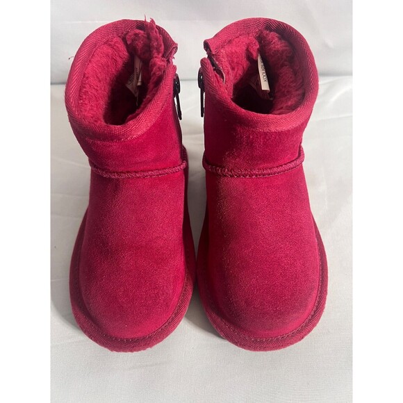 Koolaburra by Ugg Raspberry Pink Pull On Boots Snow Winter Toddler Girl 7  S19 - Picture 1 of 6